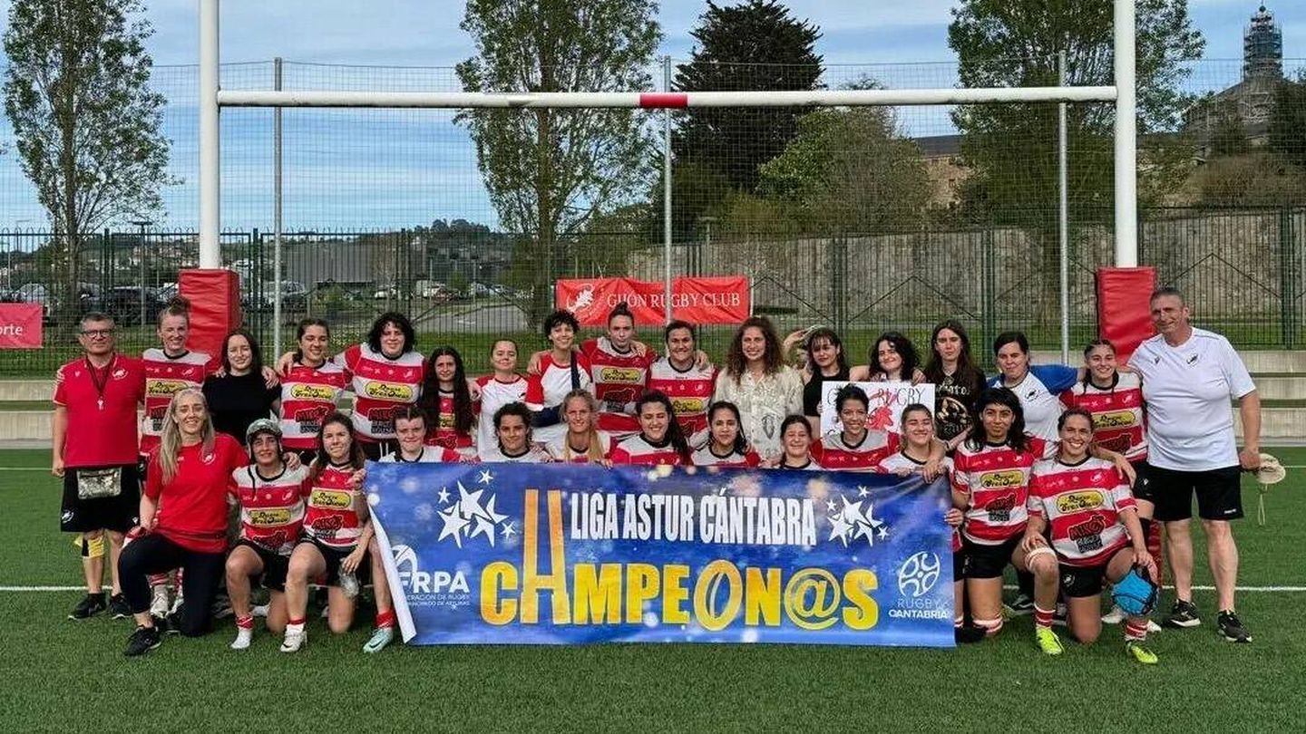 El rugby asturiano representado por el Gijón. (Cedida por el club)