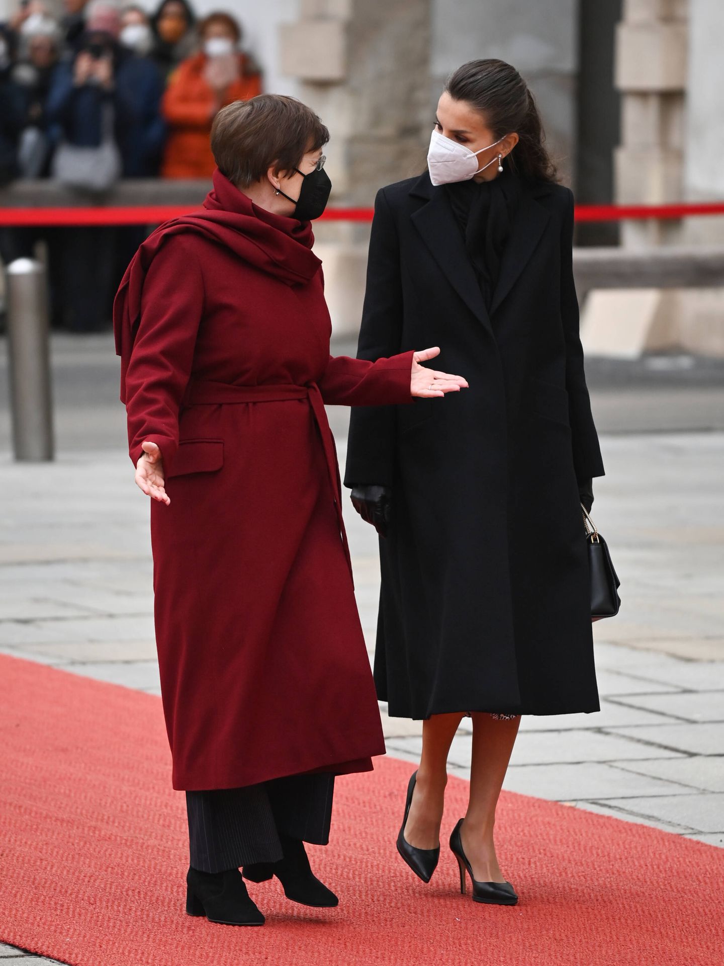 La reina Letizia, con la primera dama. (Getty/Thomas Kronsteiner)