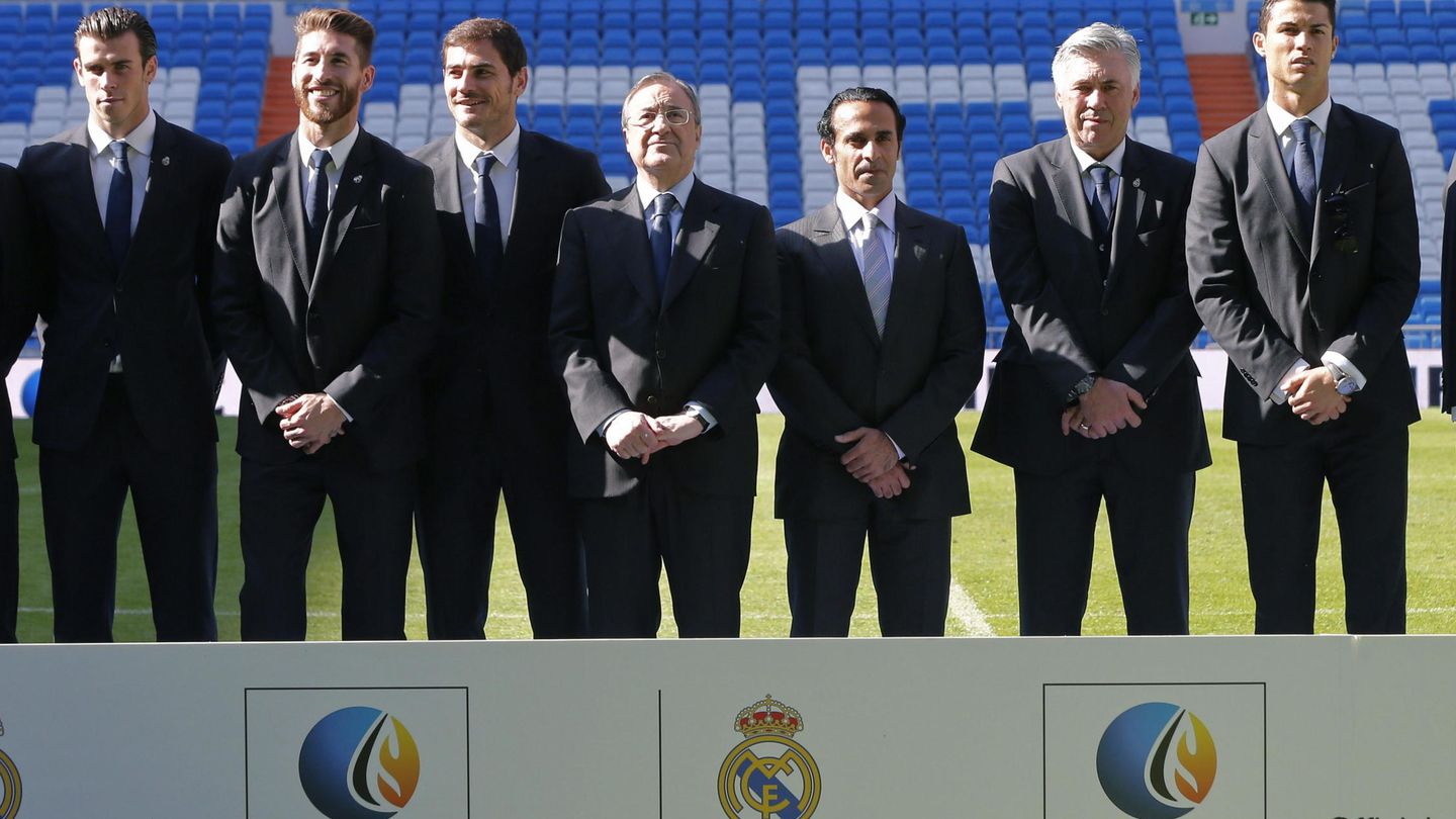 Imagen de octubre de 2014 de la presentación del acuerdo entre el Real Madrid e IPIC. (EFE)
