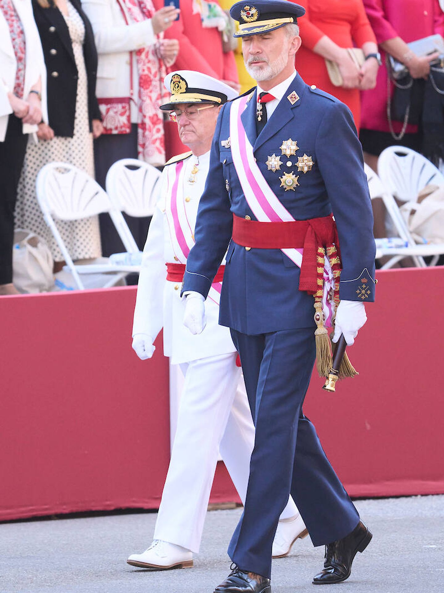 Felipe VI, llegando al acto. (LP)