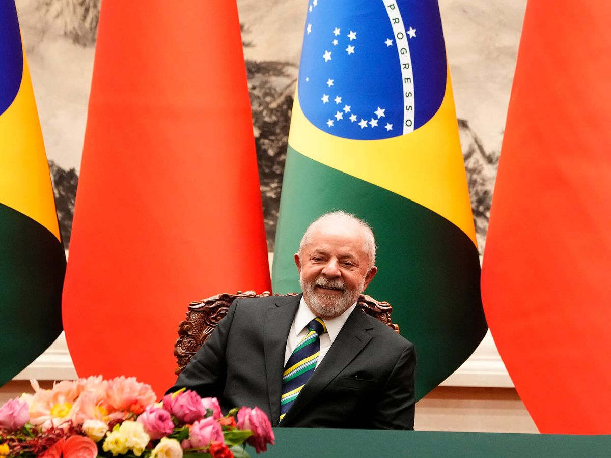 Foto: El presidente brasileño, Lula da Silva, durante una visita a China la semana pasada. (Getty/Pool/Ken Ishii)