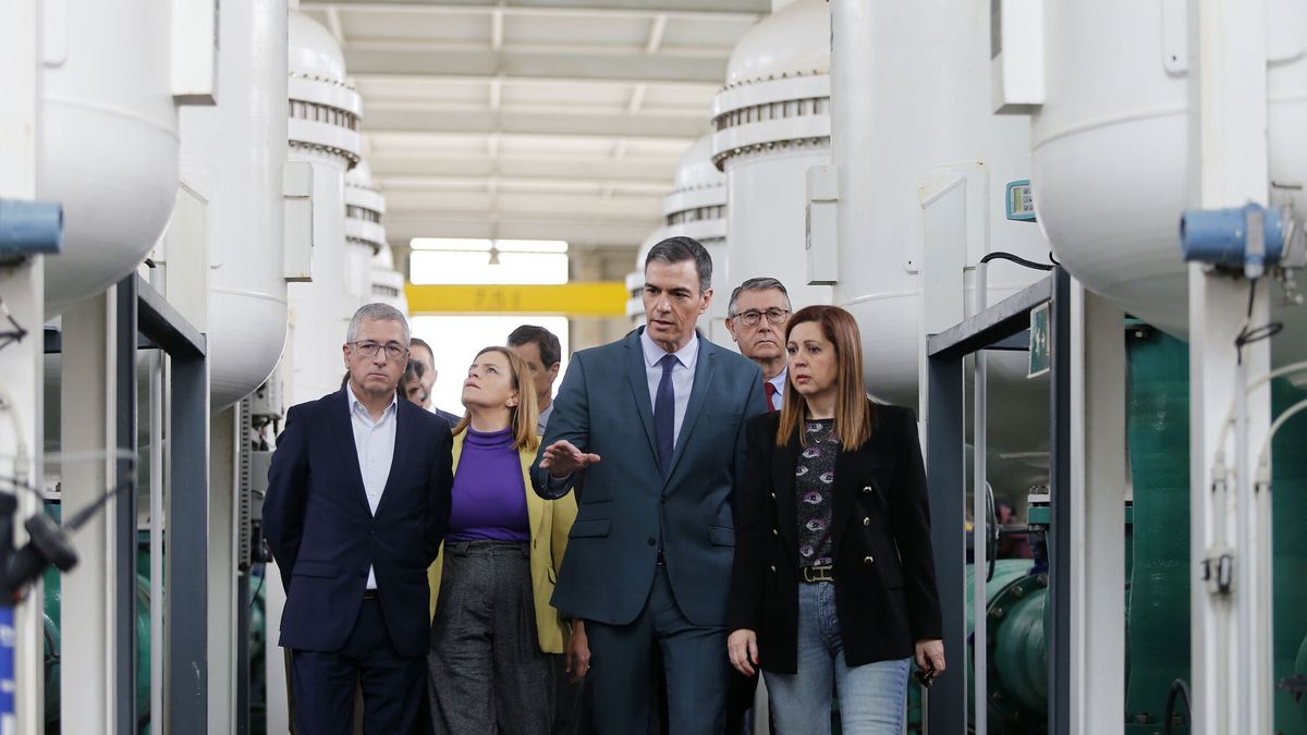 Sánchez vende la ampliación de la desaladora clave en Alicante en plena guerra Page-Mazón