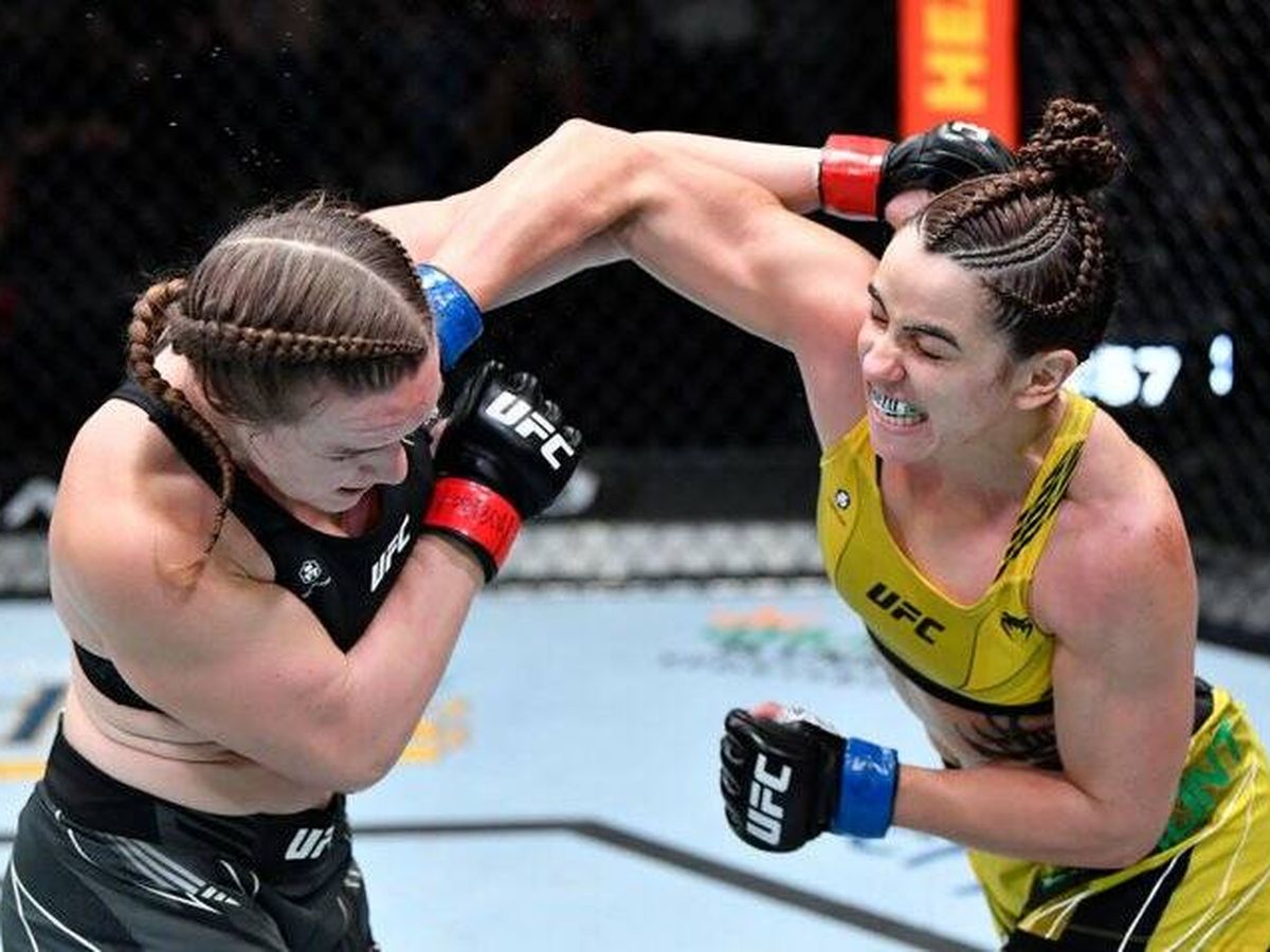 Foto: Norma Dumont  contra Aspen Ladd (UFC Español)