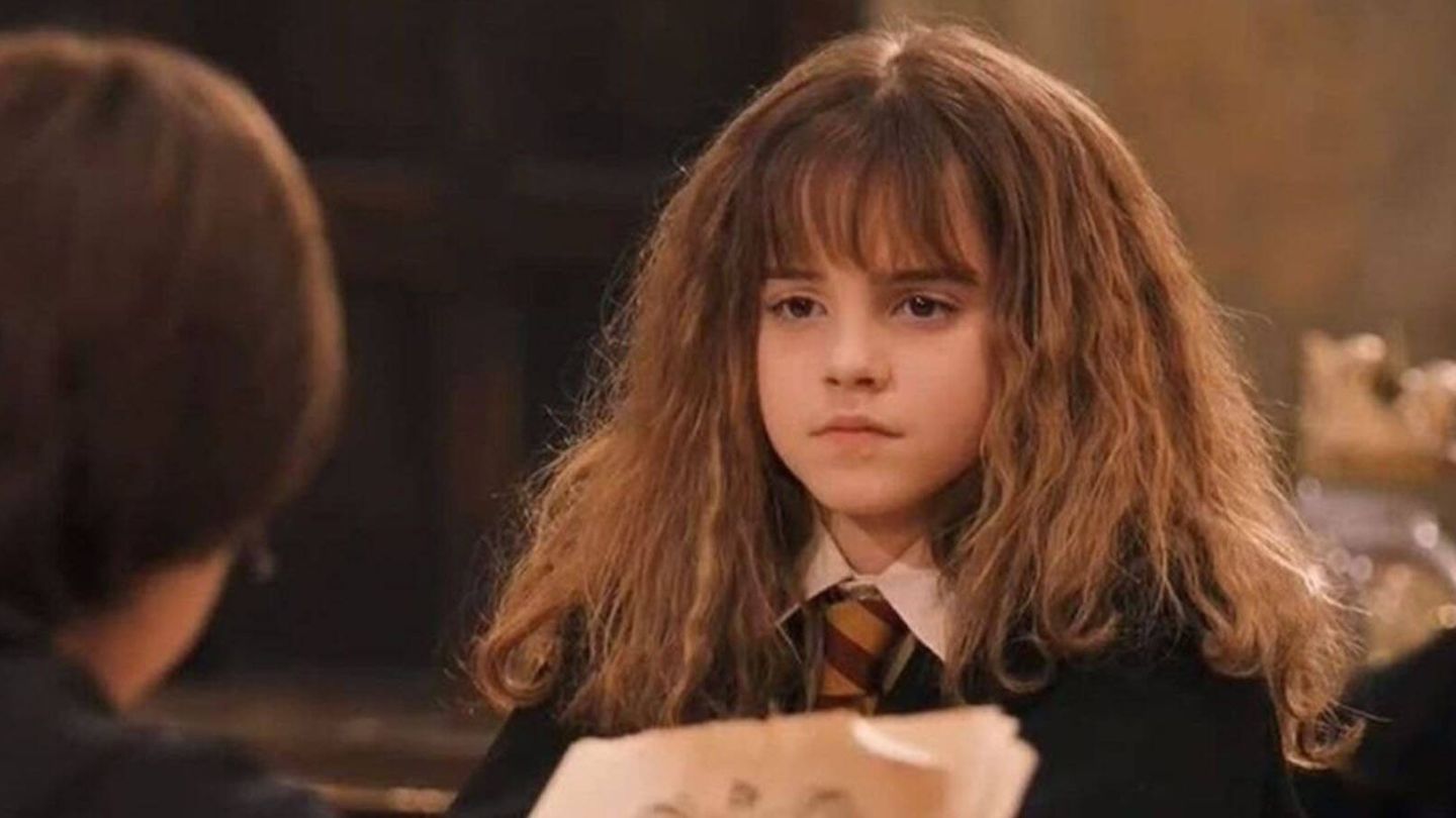 Fotograma de la película 'Harry Potter y la piedra filosofal' con Emma Watson como Hermione Granger. (Warner Bros.)