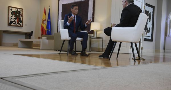 Foto: Pedro Sánchez, durante su entrevista con Antonio García Ferreras en 'Al rojo vivo', este 18 de julio. (Borja Puig de la Bellacasa | Moncloa)