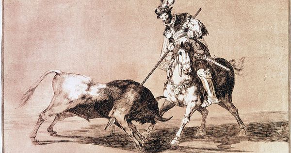 Foto: El Cid Campeador lanceando otro toro, Tauromaquia, Francisco de Goya (CC)