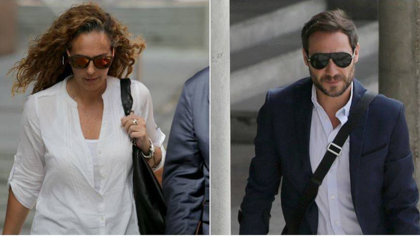 Antonio David Flores y Rocío Flores a su llegada a los juzgados. (Gtres)