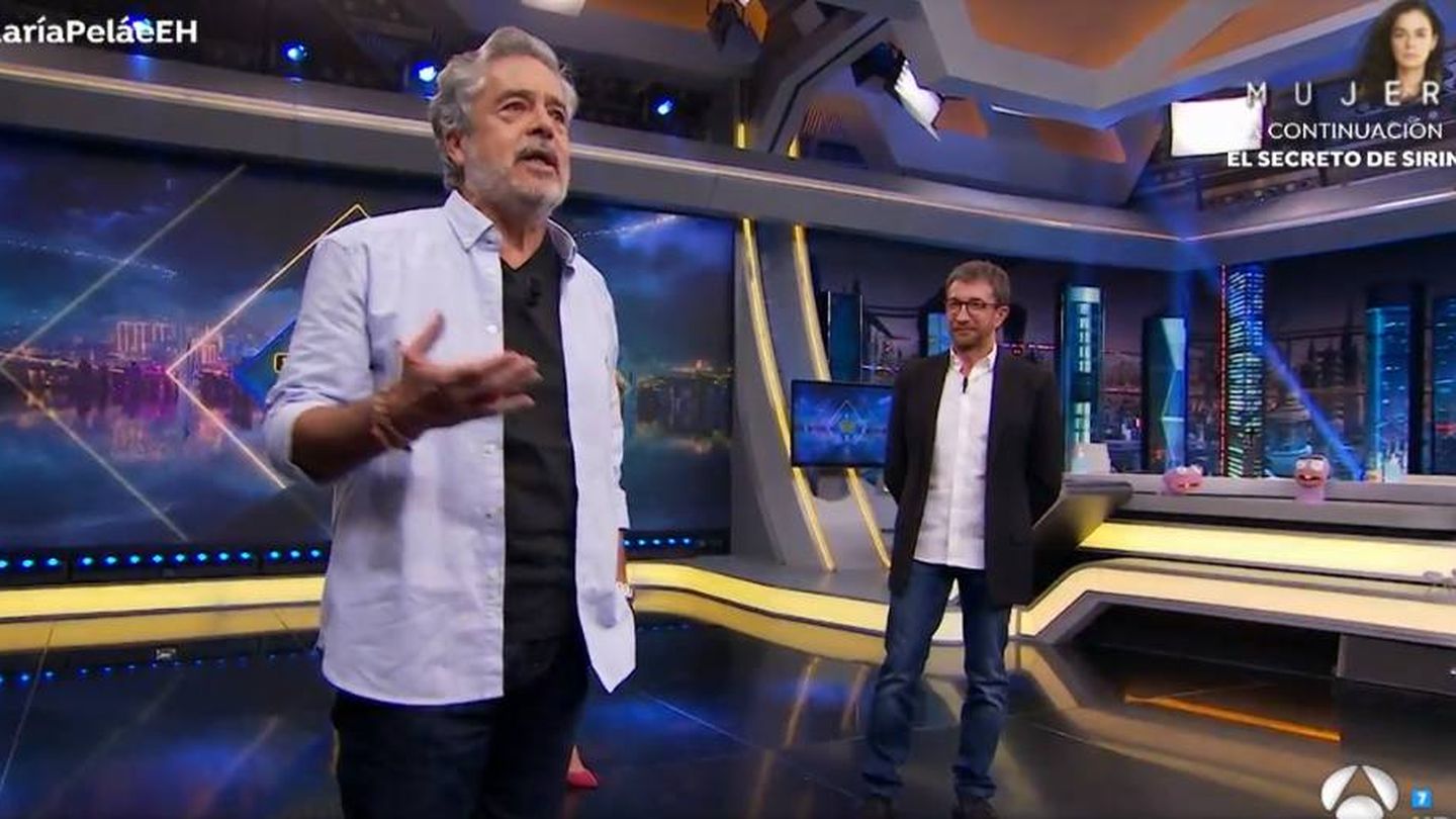 Carlos Iglesias y Pablo Motos, en 'El hormiguero'. (Antena 3)