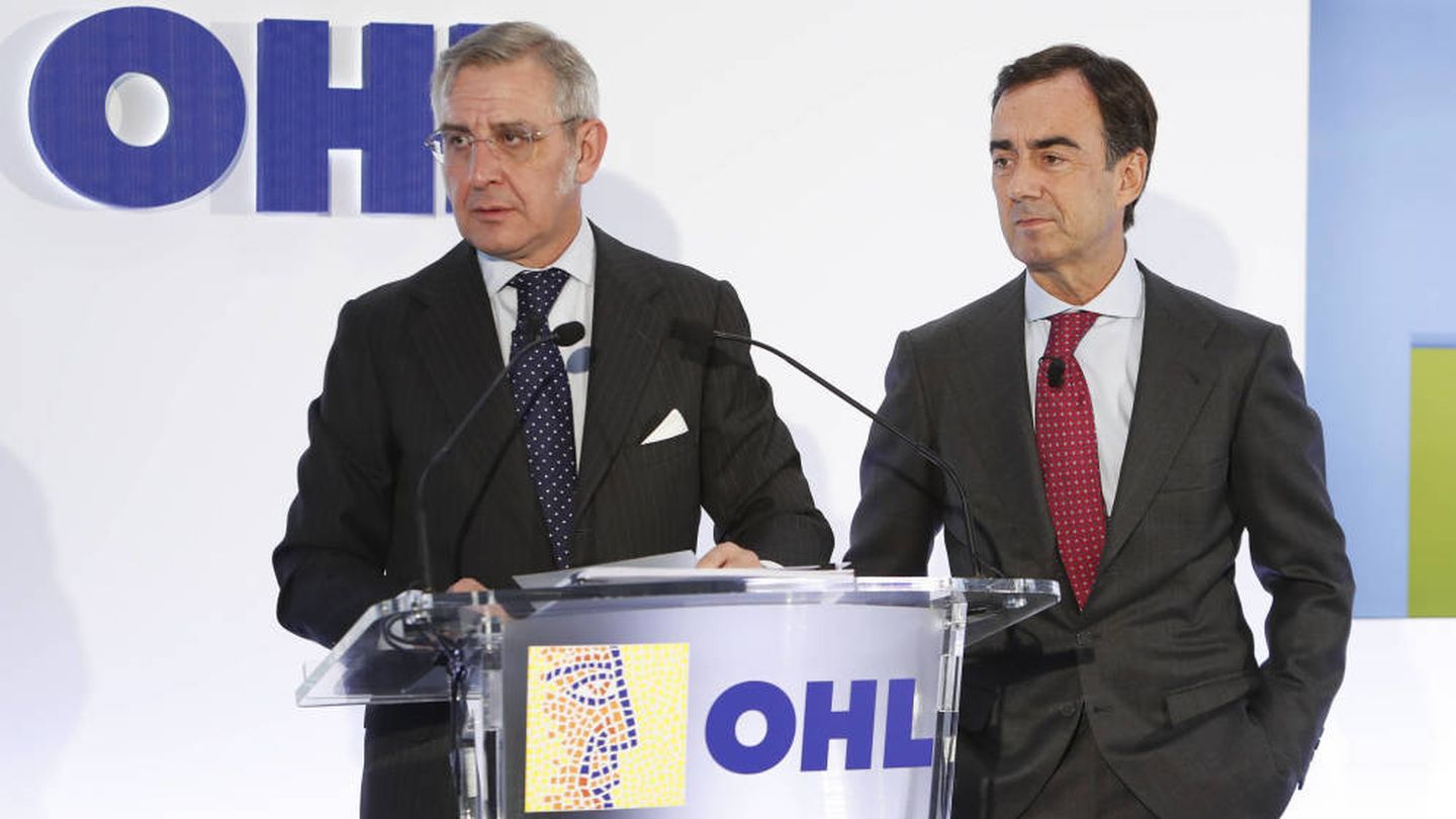Tomás García Madrid, consejero delegado de OHL, y Juan Villar-Mir, presidente de OHL.