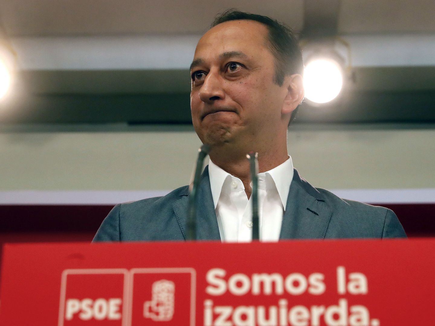 El dirigente socialista Alfonso Rodríguez Gómez de Celis, el pasado 3 de octubre en Ferraz. (EFE)