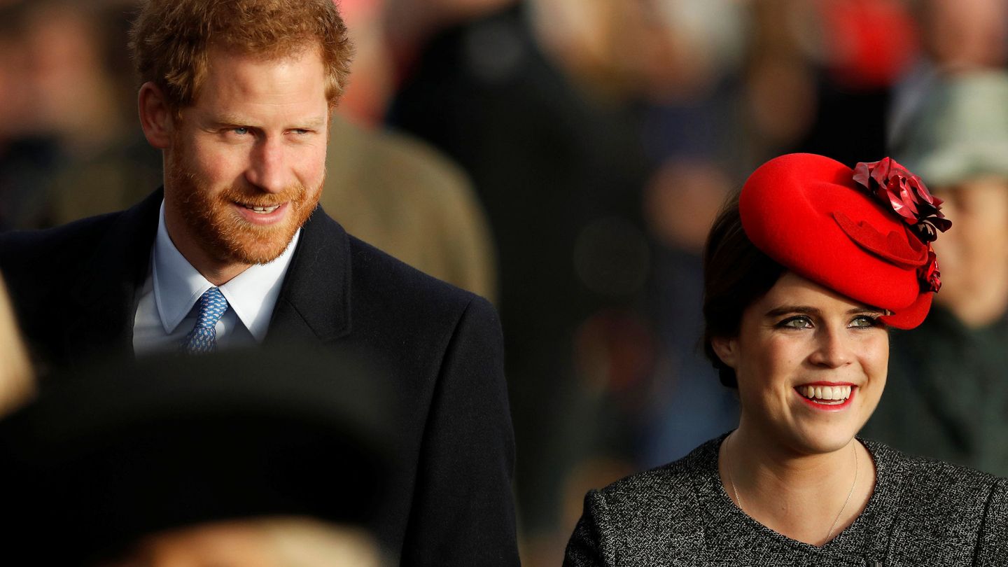 El príncipe Harry, con su prima Eugenia en una imagen de archivo. (Reuters/Phil Noble)