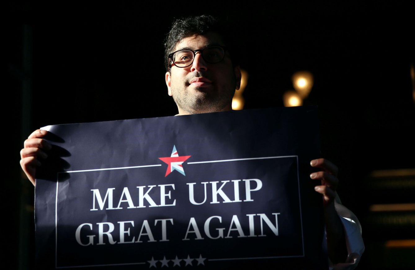 Raheem Kassam, durante su campaña para liderar el eurófobo UKIP de Niggel Farage. (Reuters)