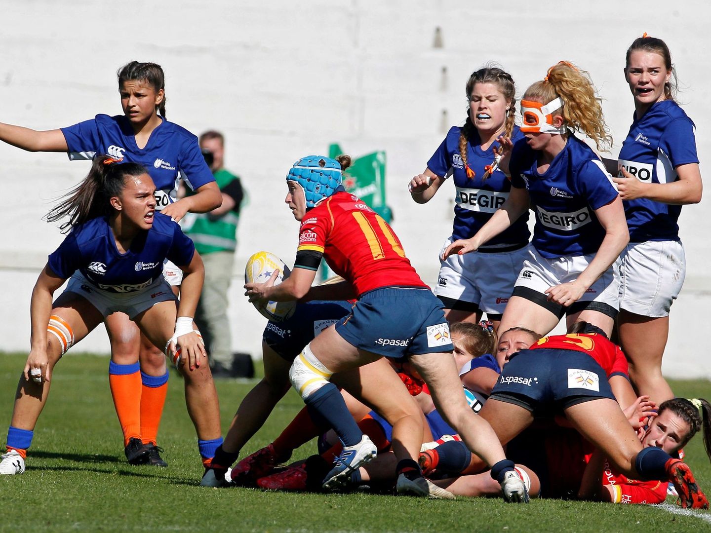 España-Holanda, final del Campeonato de Europa femenino de rugby de 2019. (EFE)