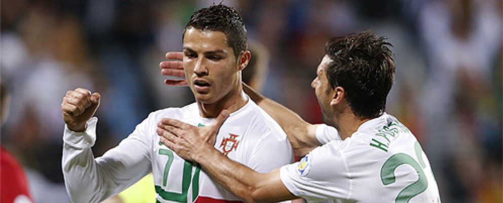 Foto: Cristiano Ronaldo celebra su gol y vuelve a ser feliz con Portugal