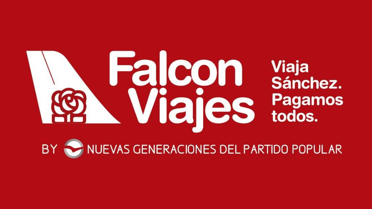 El emblema de Falcon viajes incluye el puño y la rosa.