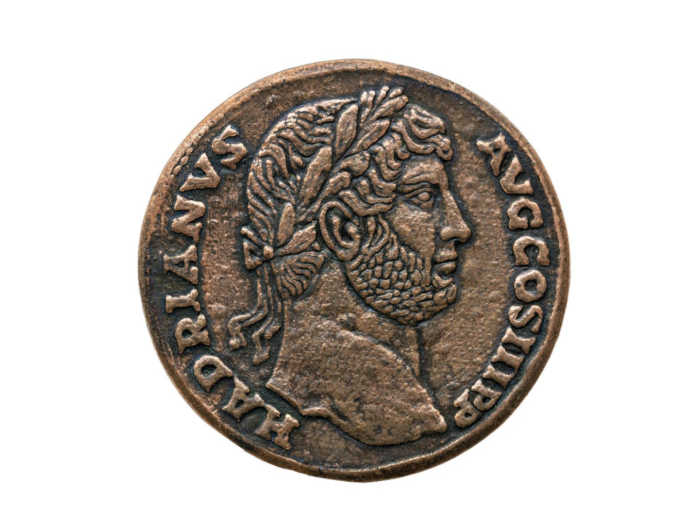 Moneda romana del emperador romano Adriano (Fuente: iStock)