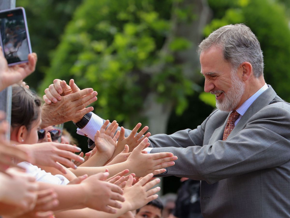 Foto: Felipe VI acude a villafranca del bierzo. (EFE/Ana F. Barredo)