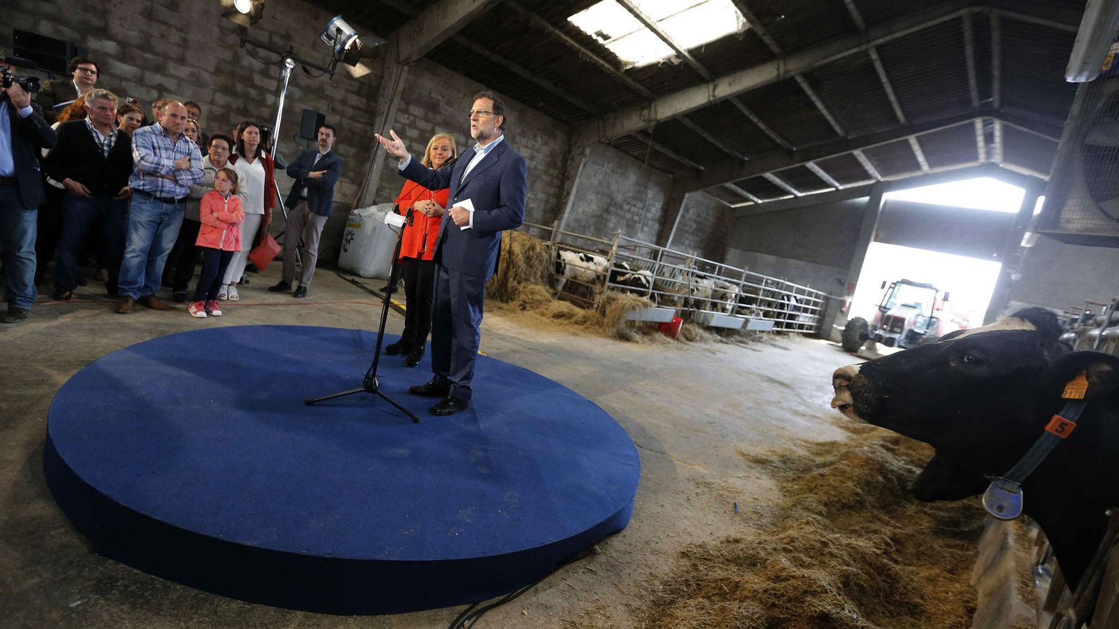 Foto: Mariano Rajoy durante un mitin en Gozón, Asturias, el 16 de junio. Foto: EFE 