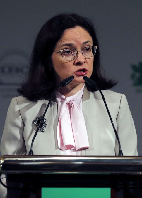 Foto: La gobernadora del Banco de Rusia, Elvira Nabiullina