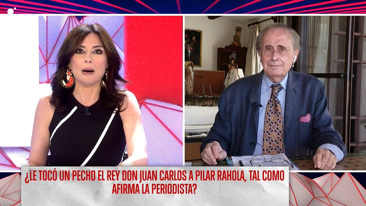Jaime Peñafiel llama mentirosa a Pilar Rahola y defiende al rey Juan Carlos I