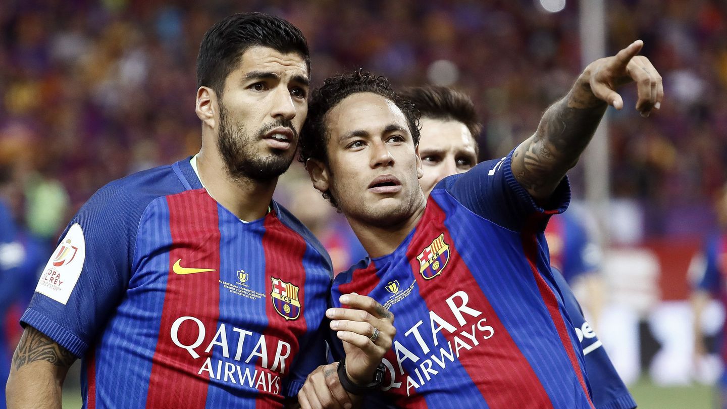 Luis Suárez y Neymar, con el Barcelona. (EFE/Mariscal)
