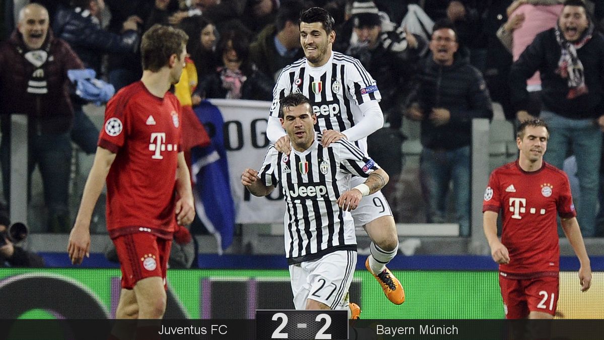 La Juventus en 13 minutos pone en seria duda la candidatura del Bayern