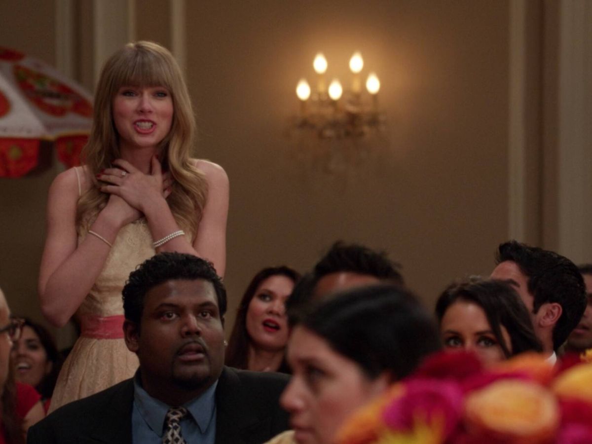 Foto: Taylor Swift, en un cameo en la serie 'New girl'. (Disney)