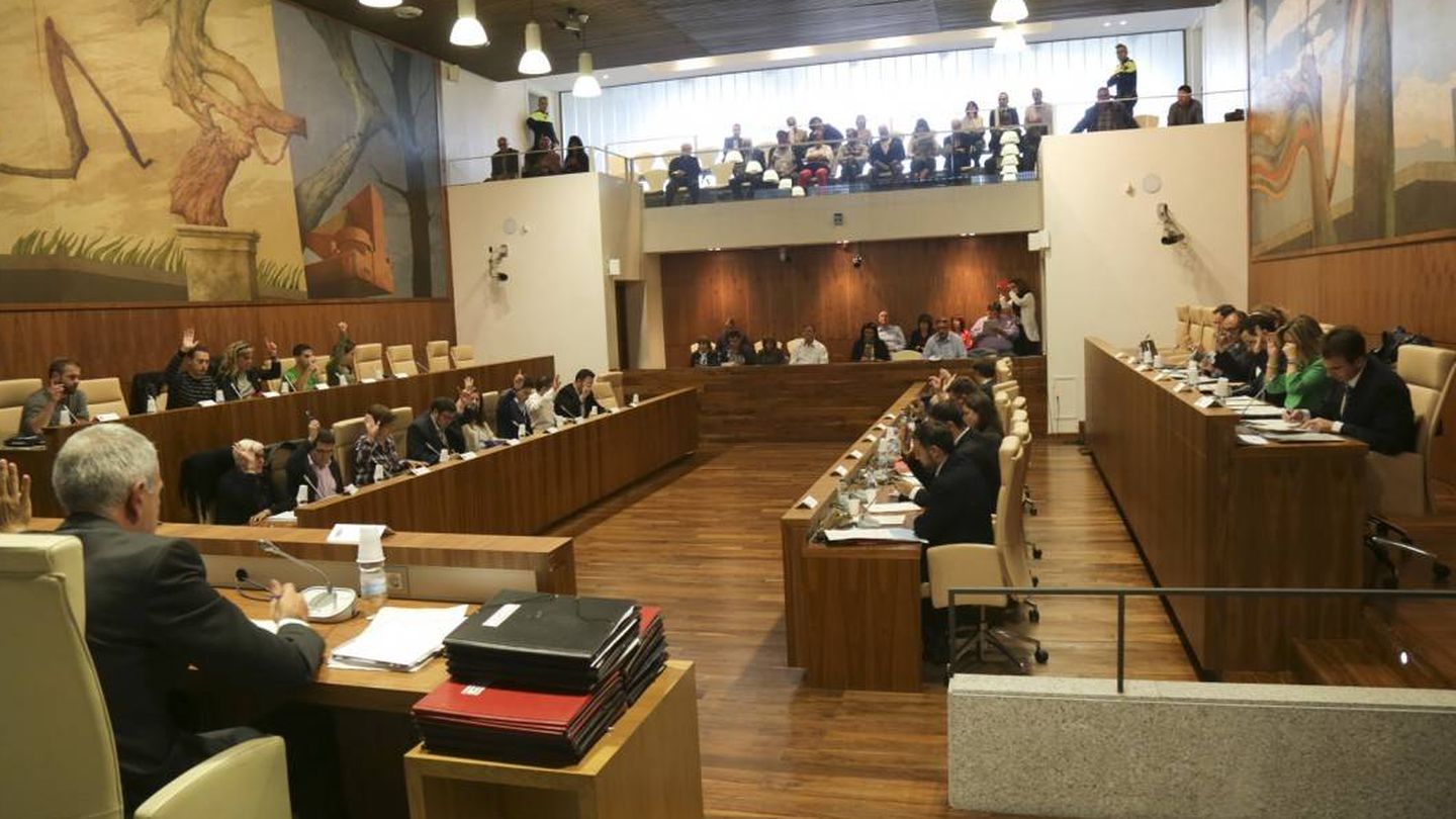 El pleno de Leganés, el municipio con más ediles no adscritos.