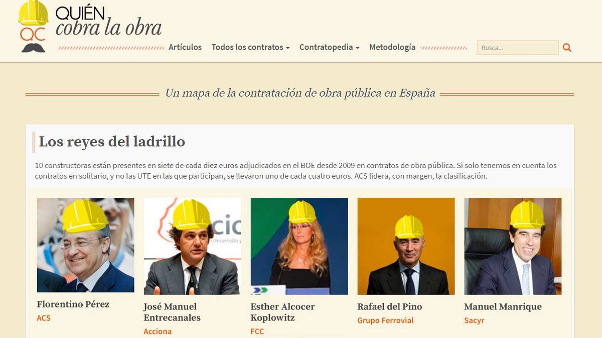 Los secretos de las grandes constructoras españolas, desvelados en un solo 'clic'