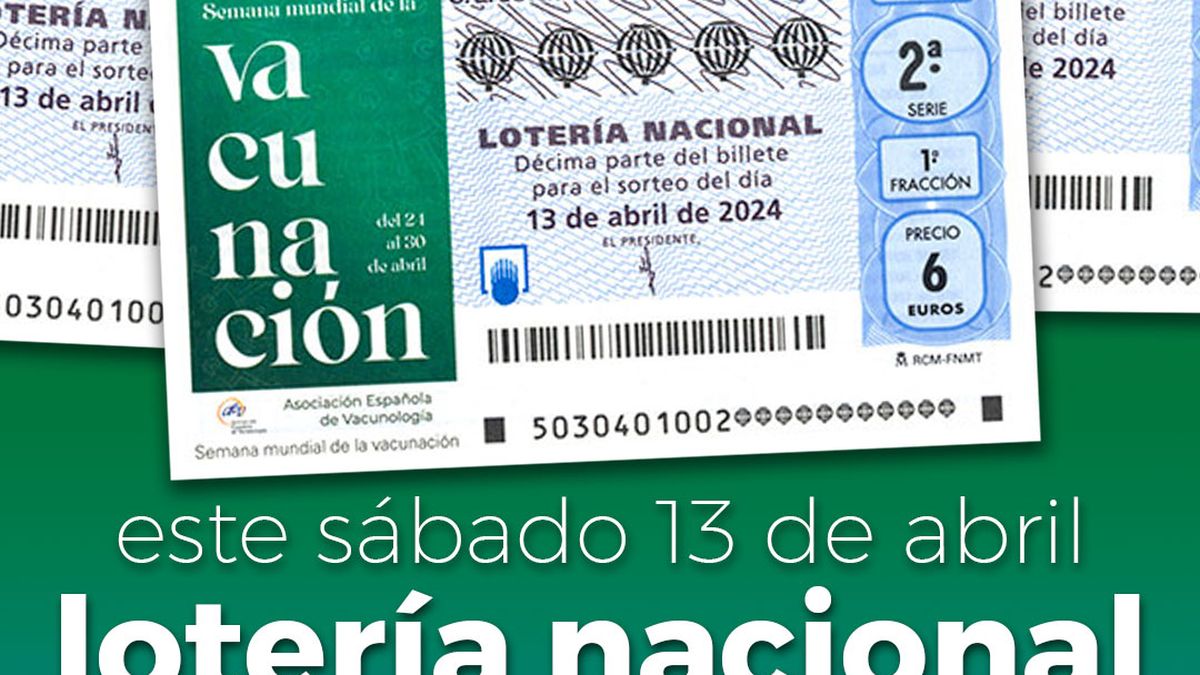 Comprobar Lotería Nacional, hoy en directo: resultados del sorteo del 13 de abril de 2024 y décimos premiados