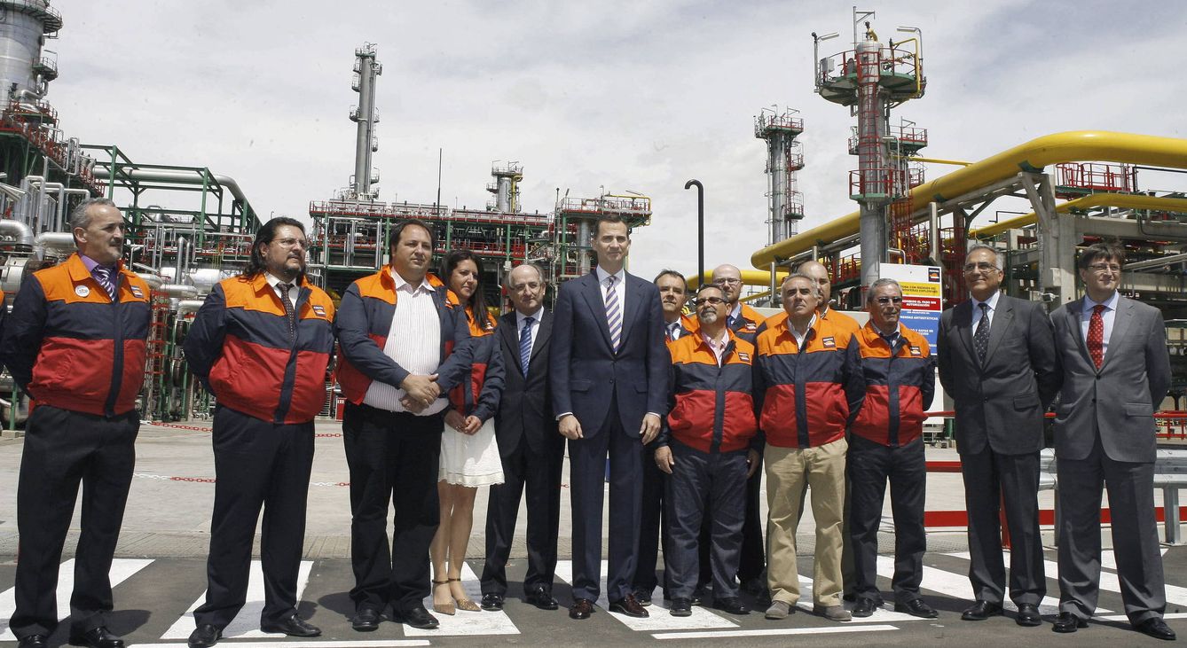 Inauguración de la refinería de Repsol de Escombreras, en Murcia. (EFE)