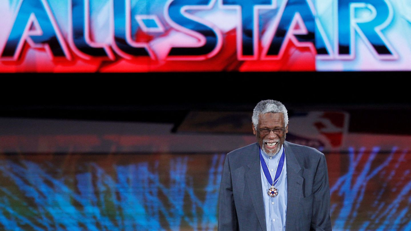 Russell, cuando entró en el Hall of Fame en 2021. (Reuters/Christian Hartmann)