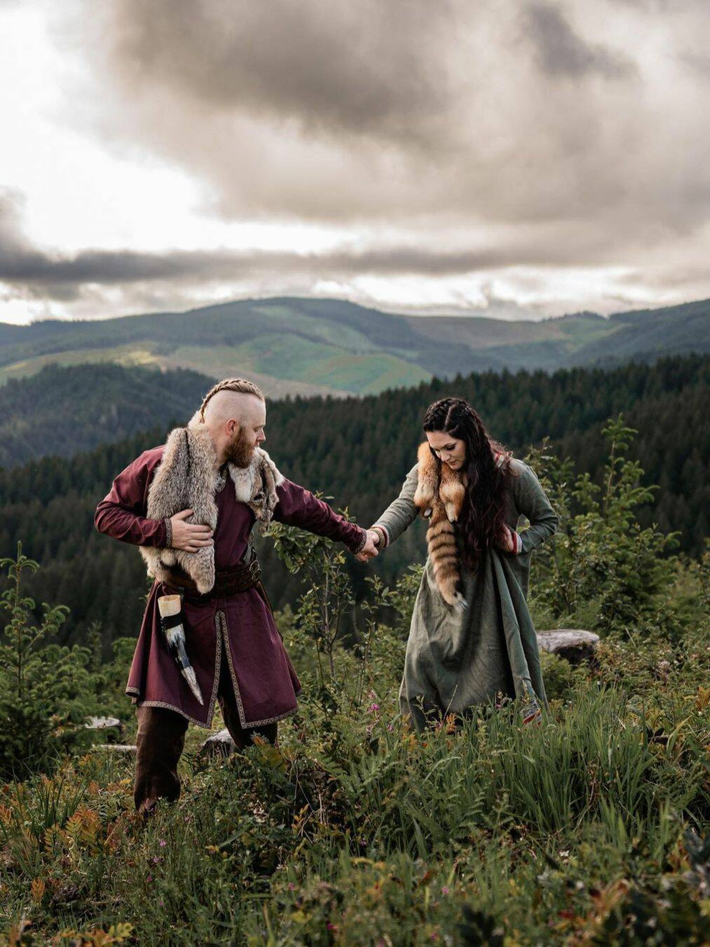 Una boda vikinga. (Instagram/ @morganlyddanephotoandfilm)