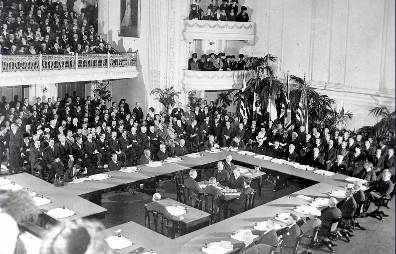 Los participantes en el Tratado de Versalles