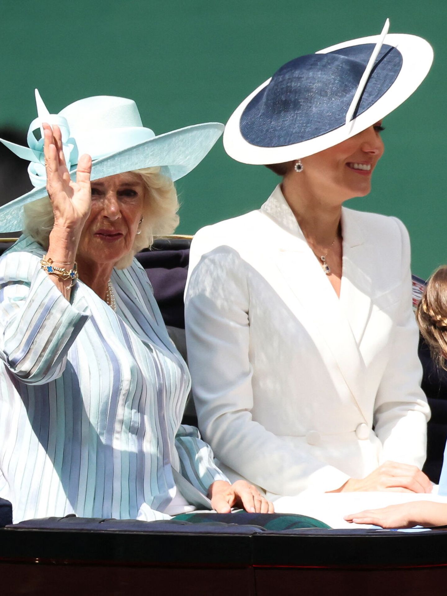 Kate Middleton, junto a la duquesa de Cornualles. (Reuters/Phil Noble)