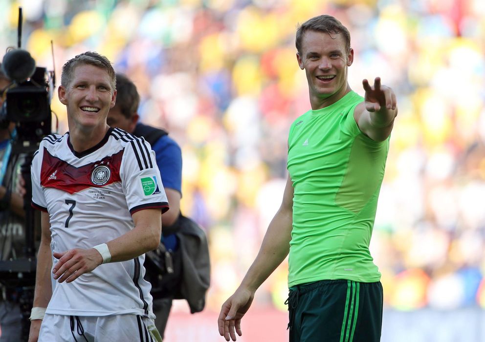 Foto: Schweinsteiger y Neuer son dos de los que sufrieron la derrota contra el Real Madrid (EFE).