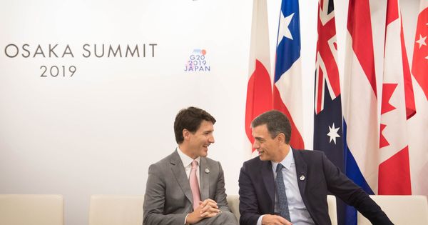 Foto: Trudeau y Sánchez. (Reuters)