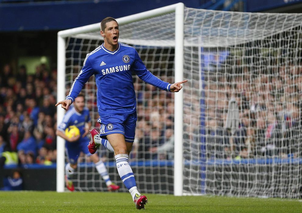 Foto: Fernando Torres celebra el primer tanto del Chelsea (Reuters).