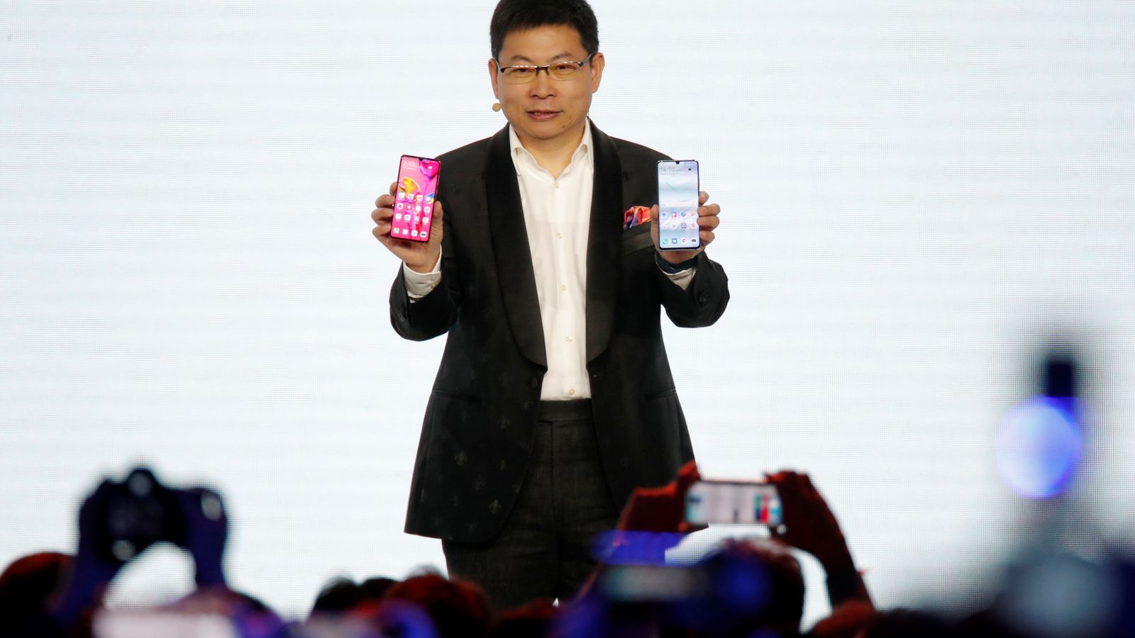 Foto: Richard Yu, CEO de Huawei, la empresa china con más marcas registradas en la Unión Europea. (Reuters)