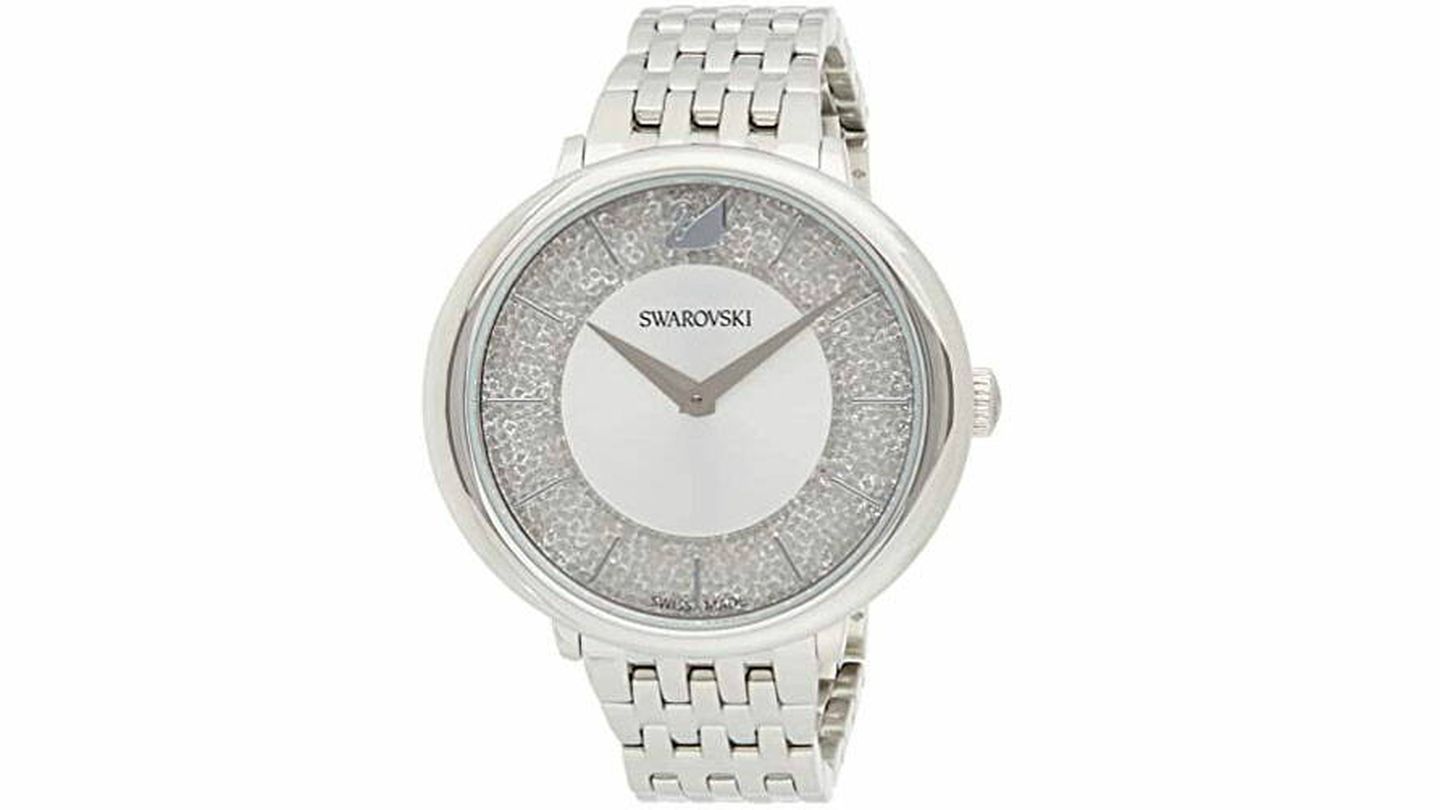 Reloj con cristales de Swarovski. Amazon. (Cortesía)