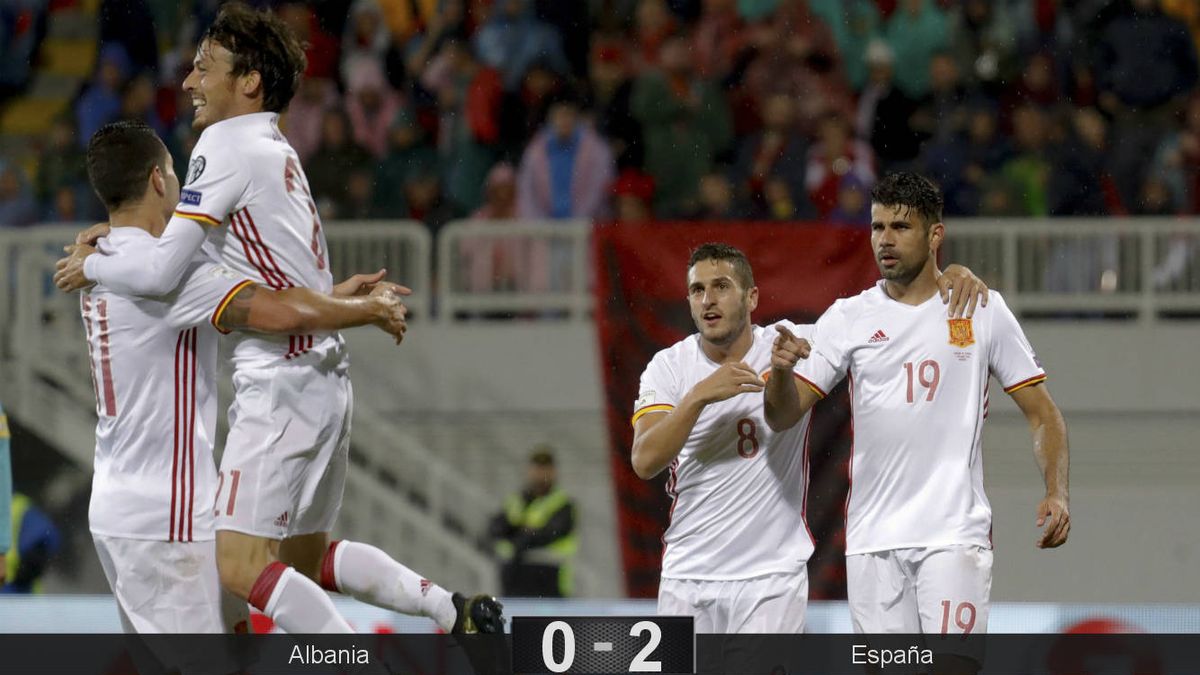 España se divierte en Albania al ritmo que marca la pizarra de Lopetegui