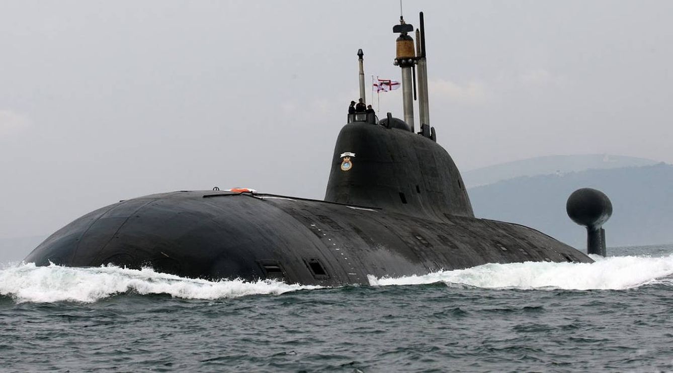 Uno de los submarinos nucleares rusos
