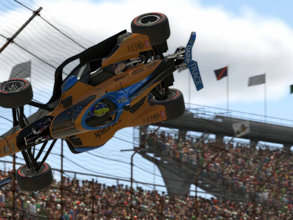 Foto: Así salió volando Lando Norris en Indianápolis por el choque con Simon Pagenaud. (McLaren)
