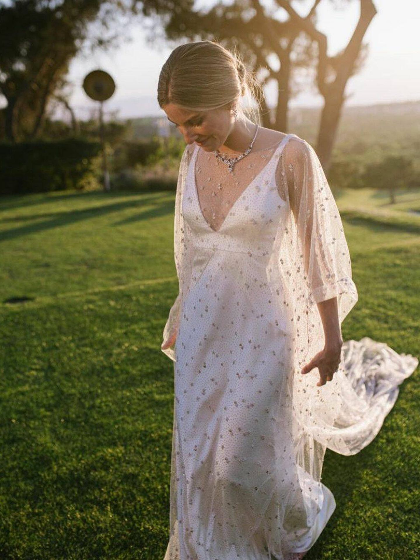 Un vestido de Sole Alonso con bordados. (Instagram/ @solealonso)