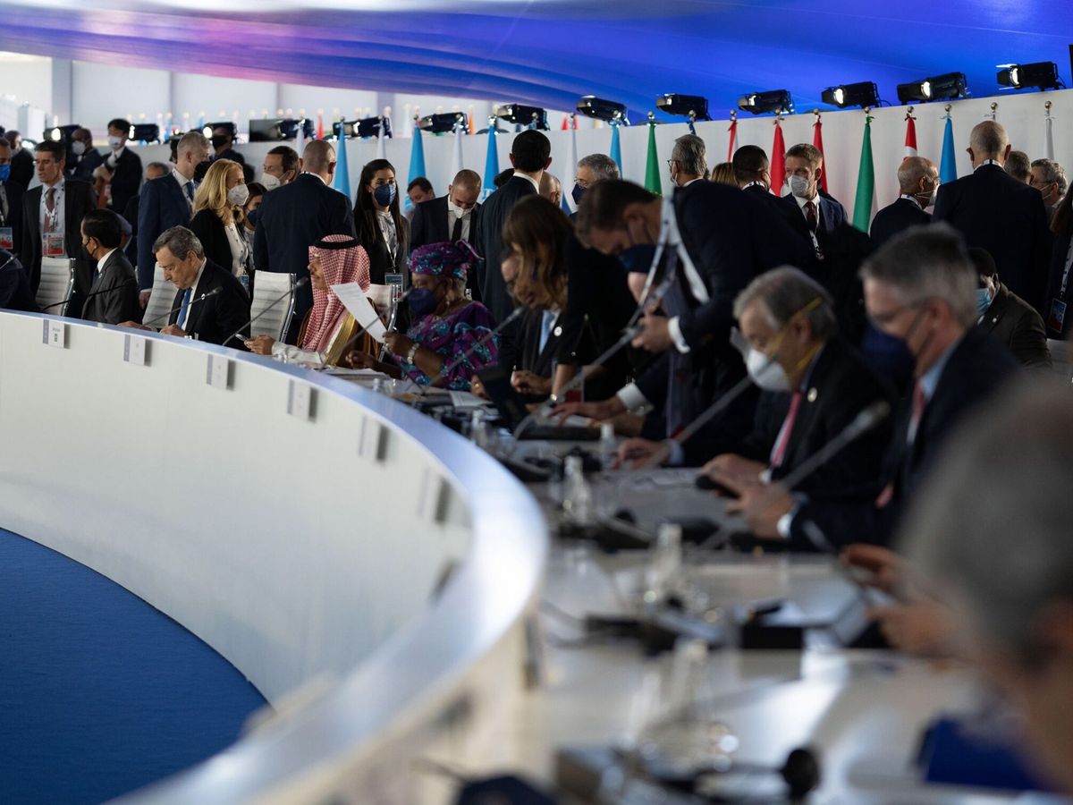 Foto: Líderes mundiales en la cumbre del G-20 de Roma. (EFE)