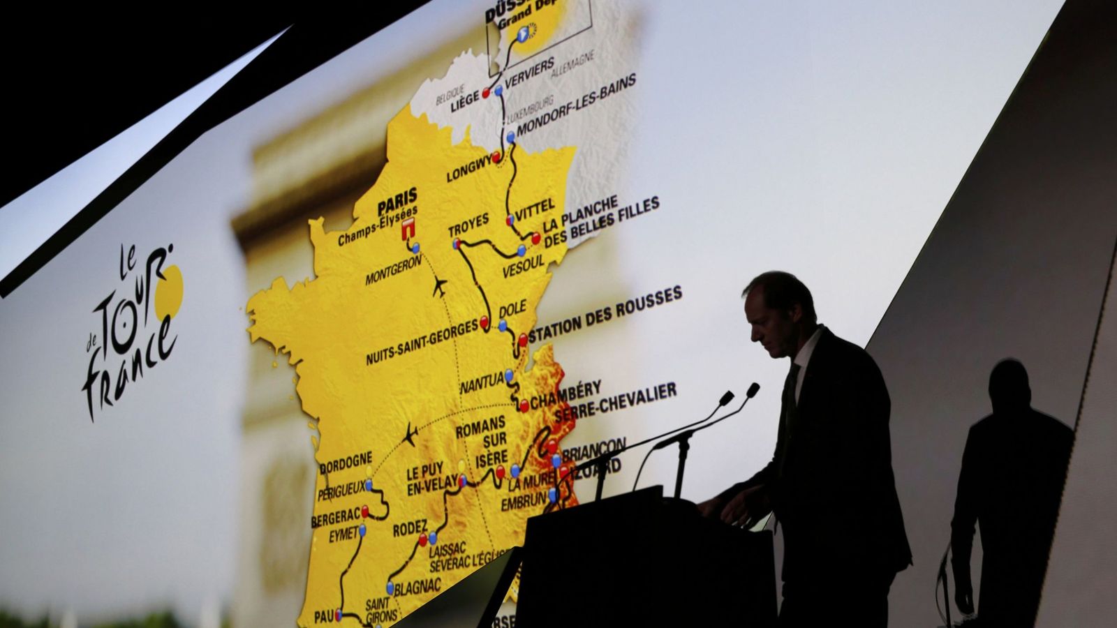 Foto: Imagen de la presentación del recorrido del Tour de Francia 2017 (Reuters)