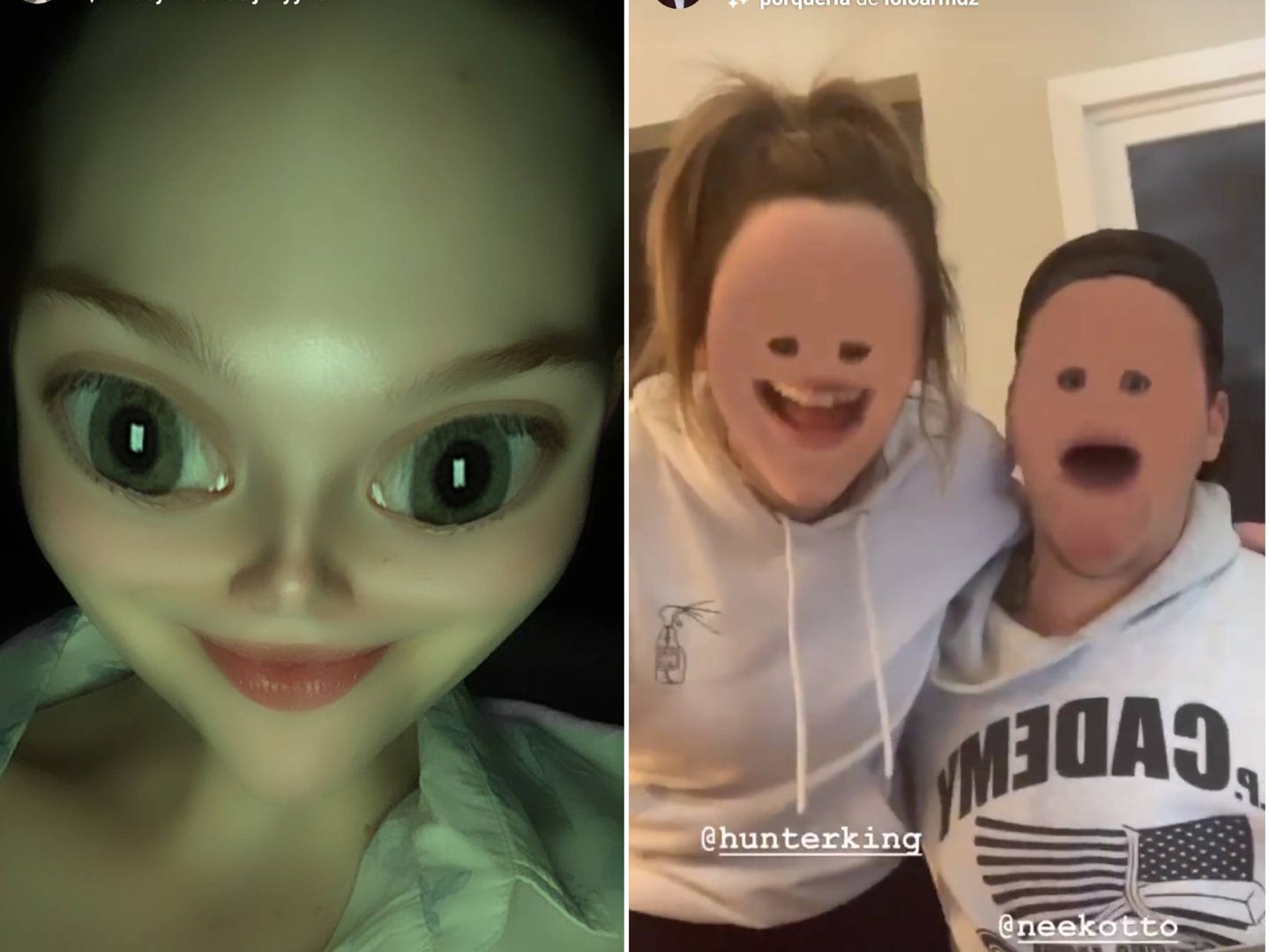 Dos filtros de Instagram con los que te conviertes en un bebé alienígena o en una criatura deforme 