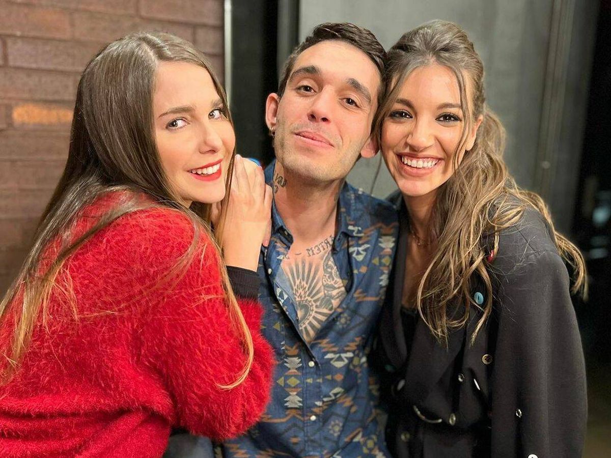 Foto: Natalia Sánchez, Víctor Elías y Ana Guerra, en una foto compartida en sus redes. (Instagram)