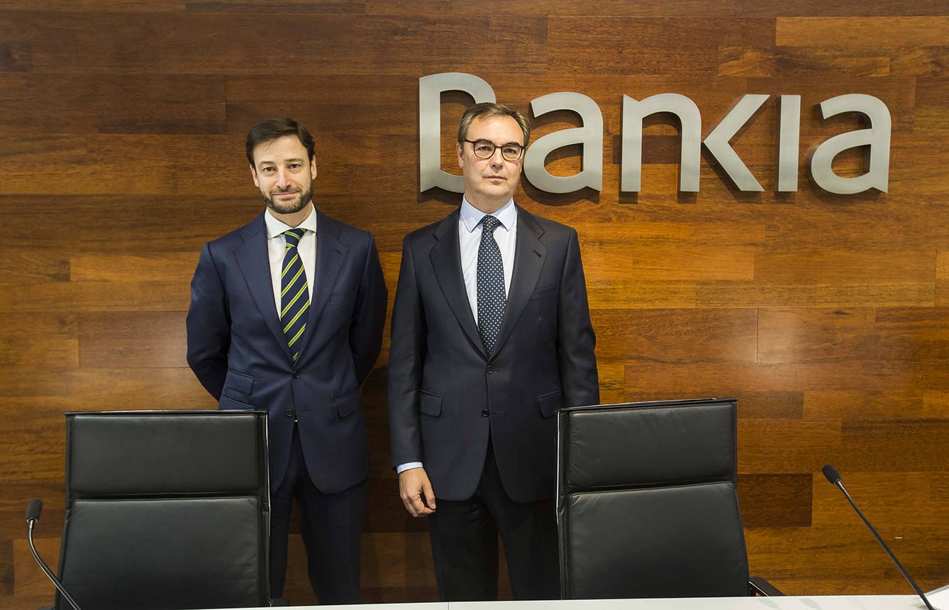 Leopoldo Alvear, director financiero de Bankia (i), y José Sevilla, CEO.