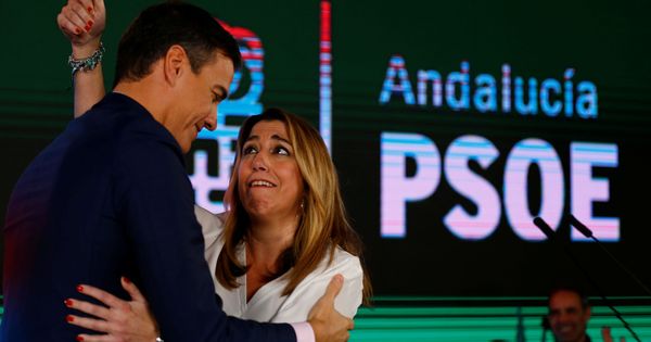Foto: Pedro Sánchez y Susana Díaz, durante un mitin en Andalucía antes de las elecciones de la comunidad. (Reuters)